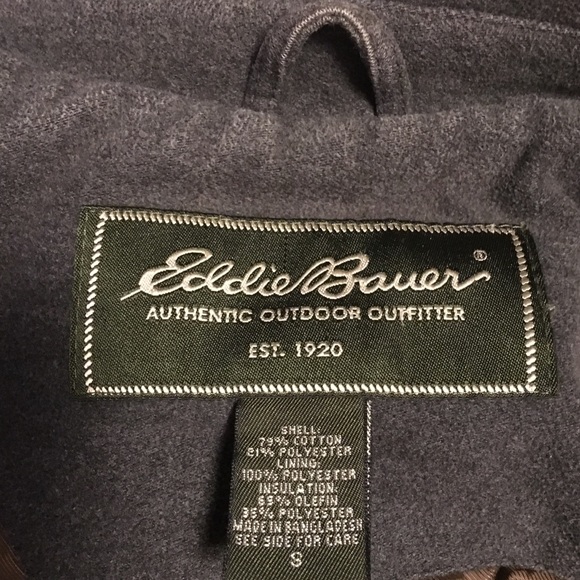 Eddie Bauer Mens Satin-Lined Military Green Jacket - Picture 5 of 8